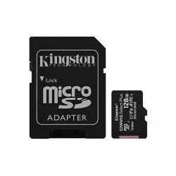 M.SDCS 128GB + ADAP C. 10 KINGSTON 100MB/S