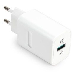CARICATORE ADATTATORE UNIVERSALE VULTECH CC-118QCLWH1USB QC3.0 3A 18W